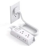 Cruise Essentials - Flat Plug Power Strip, Addtam 5 Ultra Ft, White. Fixed Price $16.81.