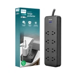 Philips Ezfit 8-OUTLET Surge Protector Power Strip, Ft Braided Ex... Fast Ship. Fixed Price $40.07.