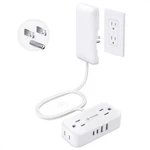 Extension Cord 3FT Flat Plug 4 Ac Usb Ports 1250W White Trond Ultra-thin Outlet. Fixed Price $28.99.