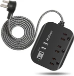 Travel Essentials - Power Strip With Usb, Compact Flat Plug Extension Cord 5FT. Fixed Price $20.99.