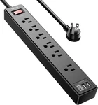 6FT Power Strip Surge Protector - Yintar Extension Cord With Ac Outlets And 3. Fixed Price $22.51.