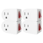 Oviitech 4 Pack Grounded Outlet Wall Tap Adapter With On/off Power Switch Sin.... Fixed Price $20.90.