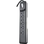 41494 Woods 6-OUTLET 1440J Black Surge Protector Strip With Ft. Cord. Fixed Price $54.02.