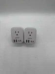 Lencent 2 Pack Travel Power Adapter Schuko 4 Usb Outlet To Eu White. Fixed Price $18.69.