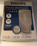 Nib Philips Home Electronics Surge Protector Hide Cable Clutter SPP3060B/17. Fixed Price $12.99.