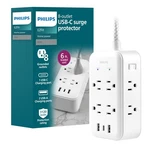Philips Surge Protector, 8 Outlet, Usb-a, Usb-c, 17W, 3120J, Braided Cord, 6. Fixed Price $67.48.