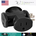 Ge 3-OUTLET Grounded T-shaped Tap Adapter, Heavy Duty, Black, 50872. Fixed Price $14.99.
