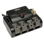 Tripp Lite TLP606RNET Power Strip, Surge, 5-15R, 5-15P, Ft., Black. Fixed Price $35.25.