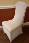 Lot Of White " Vevor Folding/universal Slip On/over Seat Chair Covers Qty: 15. Fixed Price $18.99.