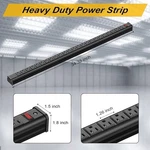 24 Outlet Heavy Duty Metal Power Strip With 15 Foot Extension Cord And Switch. Fixed Price $37.00.