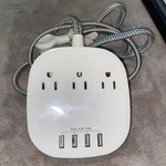 (R87) One Beat Power Strip With 3 Outlet Usb Ports 4.5A Flat Plug And Ft. Fixed Price $11.99.