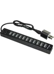 Usb Power Bar Roman Inc. 12 Ports Black 160411. Fixed Price $27.00.