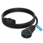 Extension Cord 4FT 360 Rotating Plug, Grounded Power Cable 14AWG, Black. Fixed Price $16.50.