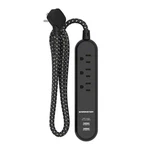 Monster 4 Ft Power Strip With Usb Ports 3 Outlets Black. Fixed Price $40.27.