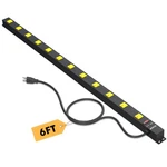 12 Outlet Long Power Strip With 6FT Cord, Industrial Heavy Duty For Wor.... Fixed Price $57.28.