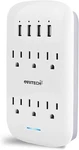 6 Outlet Extender With Usb Charging PORTS(4.2A Total),wall Mount Plugs. Fixed Price $26.98.