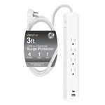 Ultrapro 4 Outlet Surge Protector Usb-c Charging 3 Ft Designer Braided Cord. Fixed Price $64.86.