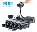 Hurmai Cigarette Lighter Splitter Adapter 216W 4 Socket Heavy Duty Truck Car .... Fixed Price $44.99.
