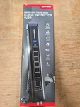 Cyberpower HT706UC 7-OUTLET Surge Protector Ft. Braided Cord Usb Coax, Black. Fixed Price $40.00.