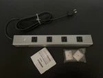Legrand Wiremold 4 Outlet 15 Amp Compact Power Strip 6 Ft Cord UL1090BC Aluminum. Fixed Price $39.95.