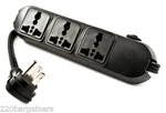 Simran 110-220 Volt Surge Protector 3 Outlet Universal Power Strip Worldwide Use. Fixed Price $18.95.