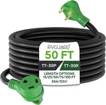 Rvguard Amp 50 Foot Extension Cord, Heavy Duty 10/3 Gauge Stw TT-30P. Fixed Price $49.52.