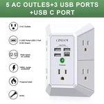 Outlet Extender With Night Light Hanycony Multi Plug Usb Wall Charger. Fixed Price $16.39.