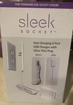 Sleek Socket Fast Charging 5 Port Usb Wall Charger Ultra-thin Plug Cord Outlet. Fixed Price $25.00.