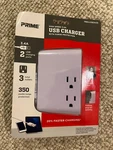 Prime High Speed 3.4A 2-USB Charging Ports With Surge Protection P/n PBSLUSB343S. Fixed Price $9.99.
