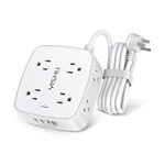 6 Ft Surge Protector Power Strip - 8 Widely Outlets With 4 Usb Ports, 3 Side .... Fixed Price $16.59.