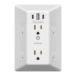 Lider 6 Outlet Surge Protector Extender With 20W 4.2A 3 Usb Type A/c Chargers.... Fixed Price $34.73.