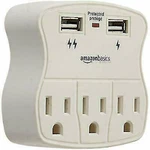 Amazonbasics CU23011-W4PK Outlet Surge Protector With Usb Ports Pack Of. Fixed Price $12.99.