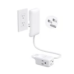 Nutict Short Flat Extension Cord With 1.5FT(3 Prong Plug), White. Fixed Price $23.99.