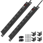 2-PACK Heavy Duty Power Strip Surge Protector 2100J 8-OUTLET 15A 14AWG 6FT Cord. Fixed Price $48.88.