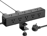 Standing Clamp Power Strip With 15 Outlets, Widely Spaced Desktop Edge Moun. Fixed Price $26.99.