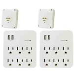 2 Pack 6 Outlet Surge Protector Electrical Power Splitter W/ Usb Ports. Fixed Price $24.99.