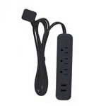 Globe Electric 78472 2.4A 300J Black Indoor Designer Power Strip With Usb Port. Fixed Price $20.10.
