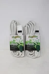 Pack Of 2X Gogreen Power 6-OUTLET Surge Protector, 12FT Heavy-duty Cord, White. Fixed Price $29.99.