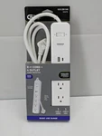Commercial Electric 6 Ft. 4-OUTLET Surge Protector With 1 Usb-a Usb-c Ports. Fixed Price $14.95.