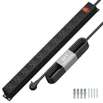 Kf Outlet Heavy Duty Power Strip, 2100J Surge Protector With 6FT Extension.... Fixed Price $41.19.