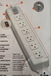 Tripp Lite TLM615NC20 Strip 15FT 6-OUTLET 20A Ul White Metal Case Nib. Fixed Price $70.00.