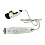 Belkin Surge Protector W/ 7 Ac Outlet Socket And Dostar DSIEC2E-EV16P Plug. Fixed Price $37.40.