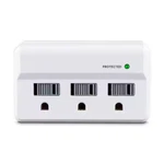 Cyberpower 3-OUTLET Wall Tap Surge Protector, 500J, Safety Covers. Fixed Price $8.99.