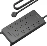 Surge Protector Power Strip, 4000 Joules, Etl Listed, 13 Widely-spaced Outlets. Fixed Price $55.04.