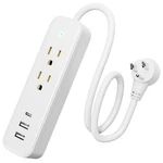 Power Strip Surge Protector - Flat Plug With 3 Usb Ports Ac Outlets 20 Inch.... Fixed Price $24.12.