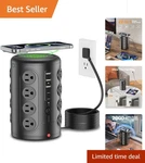 Power Strip Tower Surge Protector, Tentrend 16 Outlets And 5 Ports (2 Usb-c). Fixed Price $43.70.