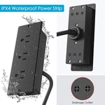 6FT Cord Conference Recessed Power Strip Socket Flush Mount Charging Station. Fixed Price $9.99.