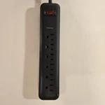 Utilitech 6-OUTLET Surge Protector 615225 120V 15A Power Strip 1000-JOULE Black. Fixed Price $16.95.
