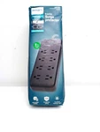 Philips 8-OUTLET Surge 8' Braided Cord Adapter-spaced New Open Box. Fixed Price $5.00.