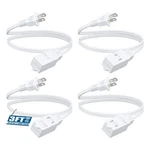 Dewenwils 4 Pack 3FT Extension Cords For Indoor 16 Awg SPT-2 Power Strip Cable. Fixed Price $16.99.